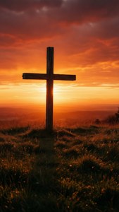 Sunset Cross Silhouette