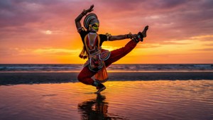 Sunset Dancer Pose