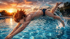 Sunset Dive Haruka