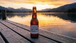 Sunset Dock Budweiser