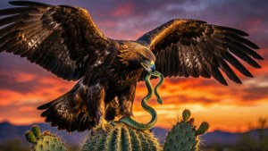 Sunset Eagle Majesty