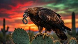 Sunset Eagle Majesty