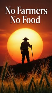 Sunset Farmer Silhouette
