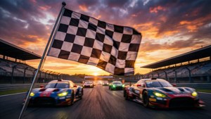 Sunset Finish Line