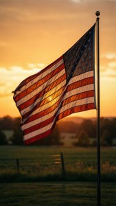 Sunset Flag Serenity