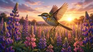 Sunset Floral Flight