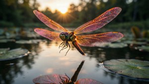 Sunset Glow Dragonfly
