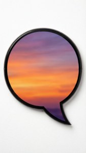Sunset Gradient Bubble