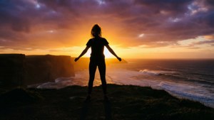 Sunset Griddy Silhouette