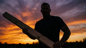 Sunset Hacksaw Silhouette