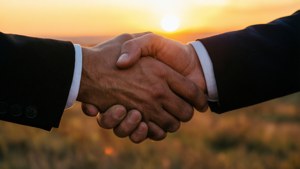 Sunset Handshake