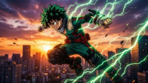 Sunset Hero Leap