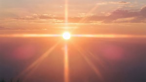 Sunset Horizon Flare