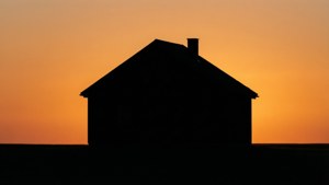 Sunset House Silhouette