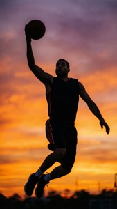 Sunset Jump Shot
