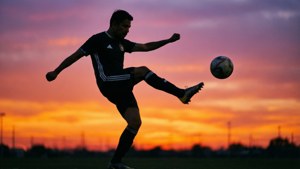 Sunset Kick Silhouette