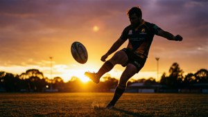 Sunset Kick Silhouette