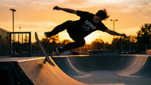 Sunset Kickflip Silhouette