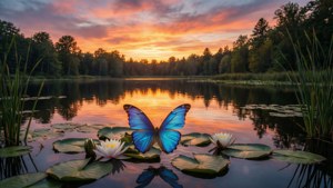 Sunset Lake Butterfly