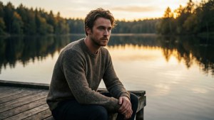 Sunset Lake Contemplation