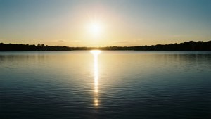 Sunset Lake Glint