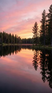 Sunset Lake Reflections