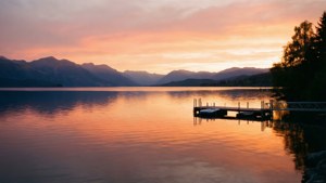 Sunset Lake Serenity