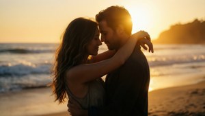Sunset Love Embrace