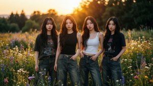 Sunset Meadow Newjeans