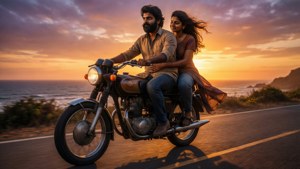 Sunset Motorcycle Ride