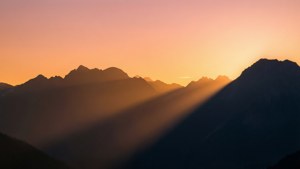 Sunset Mountain Shadows