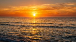 Sunset Ocean Glow