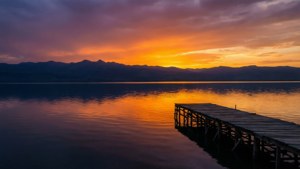 Sunset on Lake Sevan