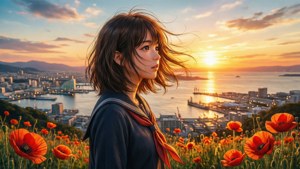 Sunset on Poppy Hill