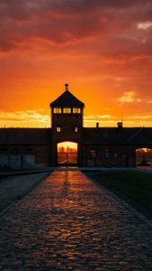 Sunset Over Birkenau