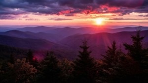 Sunset Over Clingmans Dome