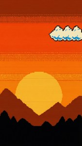 Sunset Over Hills