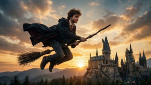 Sunset over Hogwarts