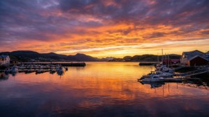 Sunset Over Larvik Fjord