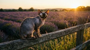 Sunset Over Lavender