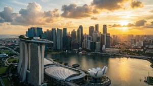 Sunset Over Marina Bay