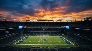 Sunset Over Nissan Stadium