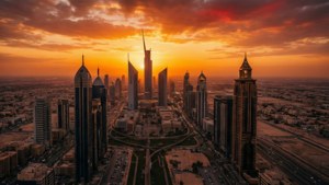 Sunset Over Riyadh