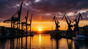 Sunset Over Sandefjord Harbor