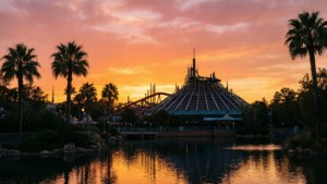 Sunset over Space Mountain