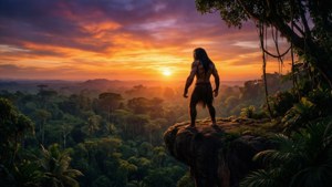 Sunset Over the Jungle