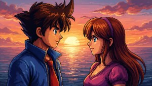 Sunset Over the Ocean
