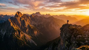 Sunset Over Triptank Peaks
