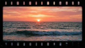 Sunset Over Water Bars