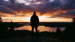 Sunset Overlook Östersund